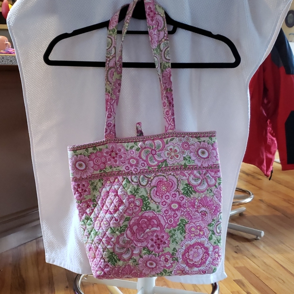 Vera bradley pedal pink small tote